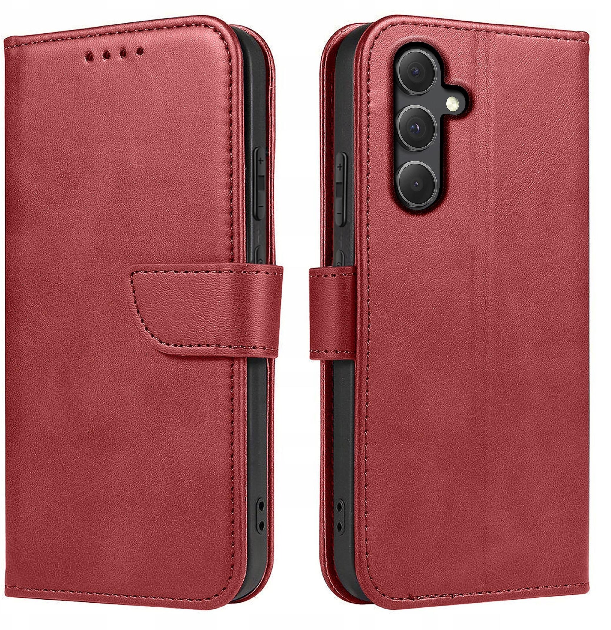 Etui do Samsung Galaxy S24+ Plus Skórzane PORTFEL SKIN CASE + Szkło 9H