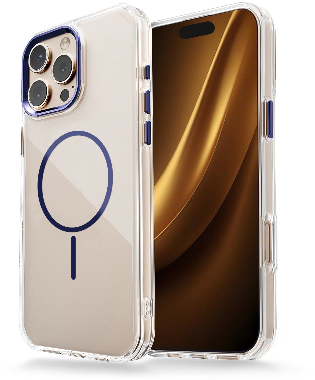 Nakładka Clear Thin Mag do iPhone 16 6,1" niebieska