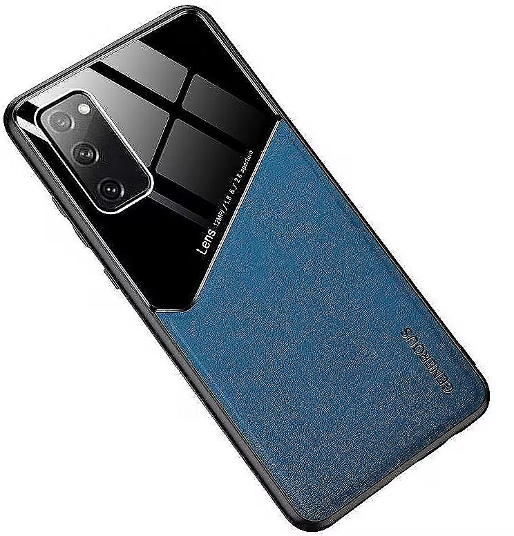 Mocco Lens Leather Back Case for Apple iPhone 12 Pro Max Blue