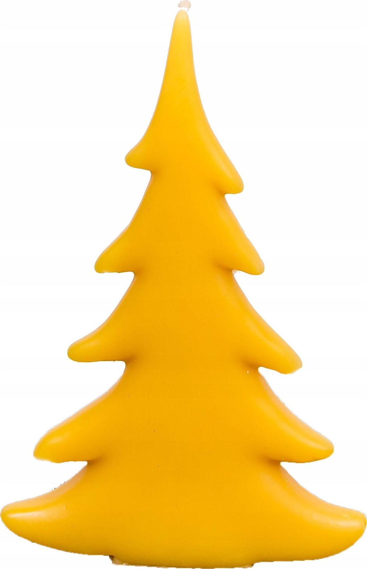 Łysoń Świeca z wosku pszczelego choinka płaska mała (S0702) - S0702