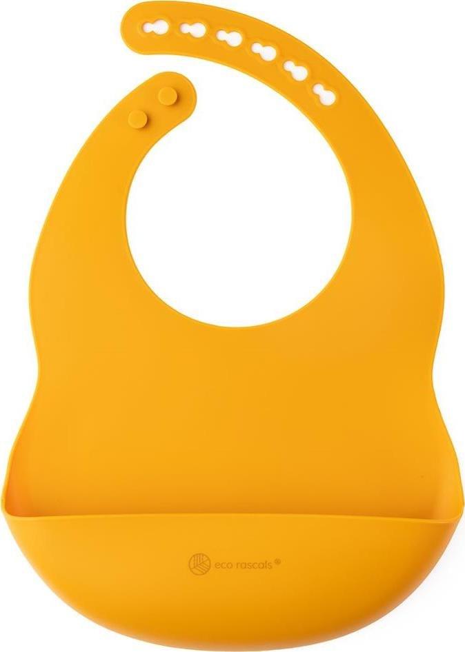 ECO RASCALS ECORASCALS Śliniak silikonowy MUSTARD one size