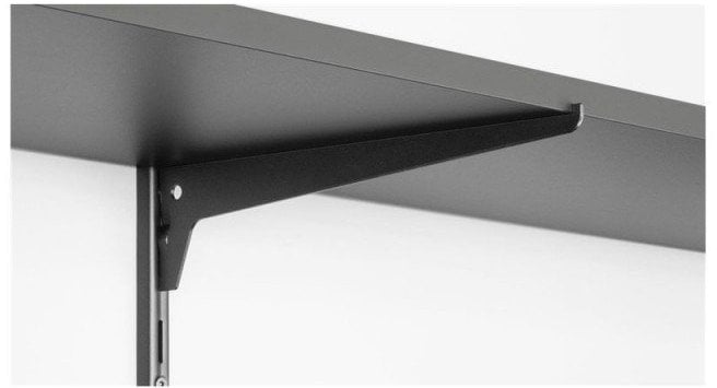 SINGLE BRACKET 400 MM BLACK