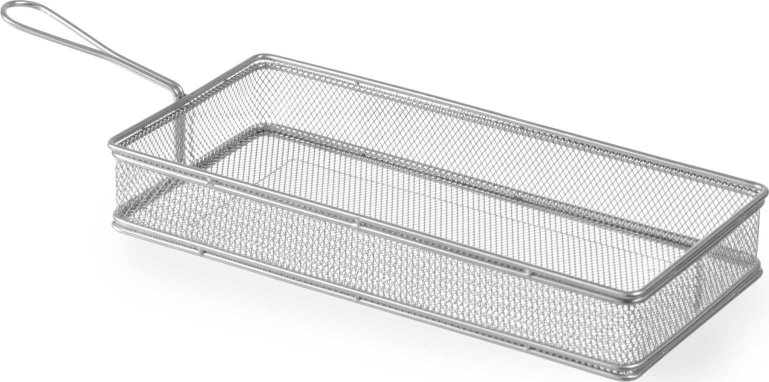 Hendi Koszyk miniaturowy do smażonych przekąsek stal nierdzewna 275x130x45mm - Hendi 426456 Koszyk miniaturowy do smażonych przekąsek stal nierdzewna
