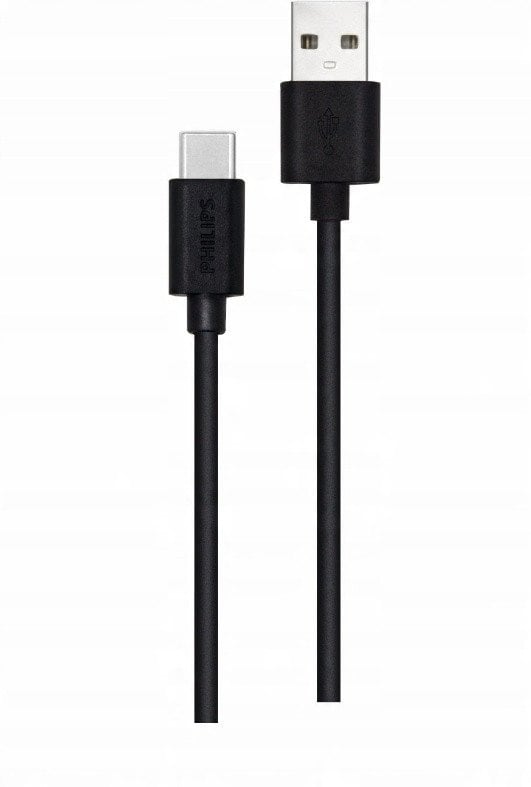 Kabel USB Philips USB-A - USB-C 1.2 m Czarny (S7919326)