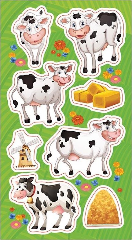 Ranok Naklejki Krówki