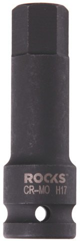ROOKS KLUCZ TRZPIENIOWY UDAROWY 1/2", 75 MM, HEX 17