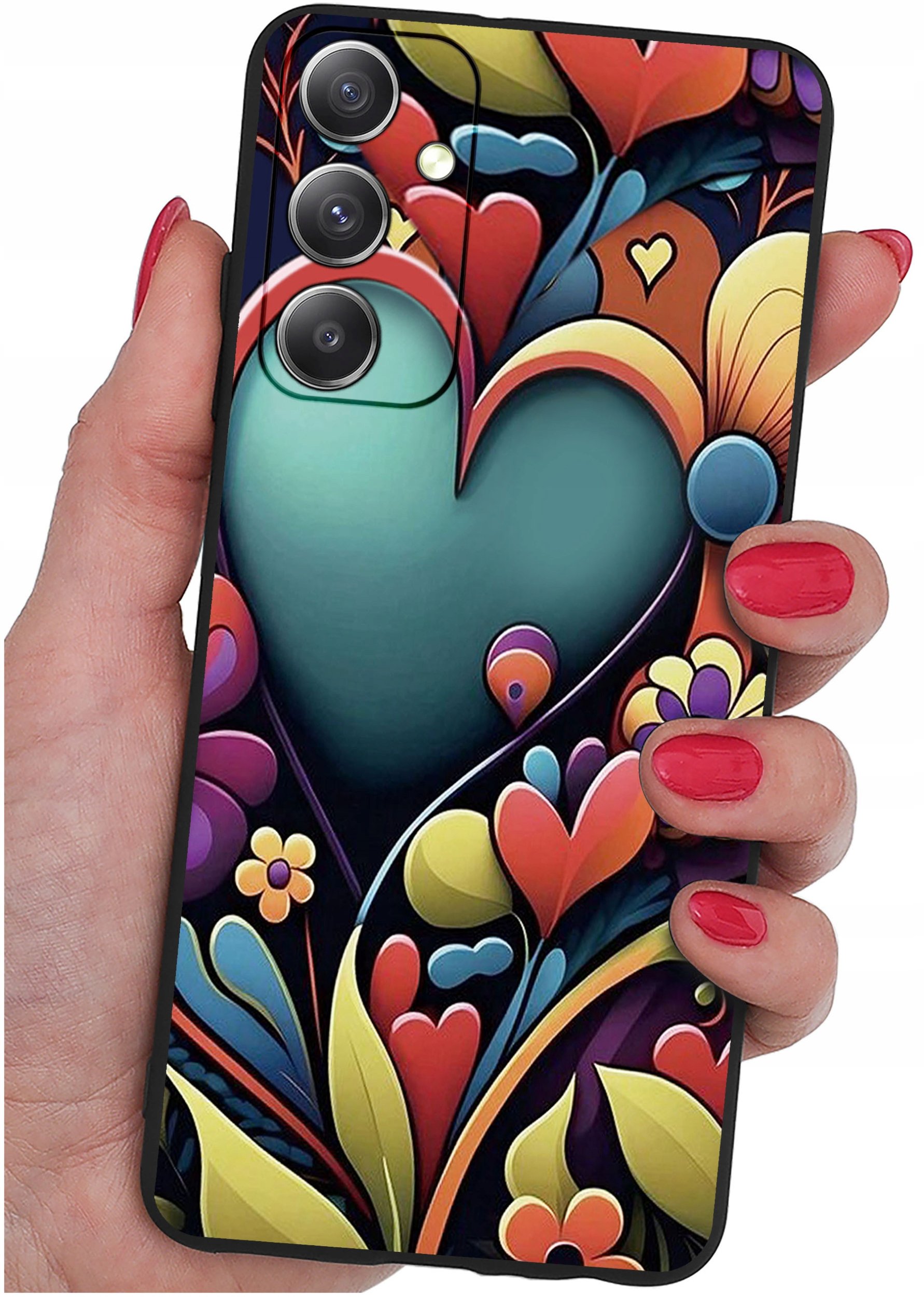 ETUI do Samsung Galaxy M23 5G WZORY |SILIKONOWE MATT CASE + SZKŁO 9H