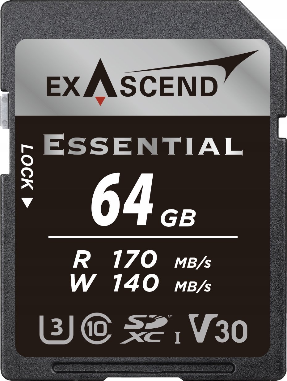 Karta ExAscend Karta pamięci ExAscend Essential UHS-I V30 64GB