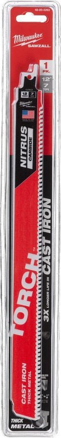 Milwaukee Brzeszczot NITRUS CARBIDE do stali i żeliwa INOX 300/7T 1 szt. MILWAUKEE