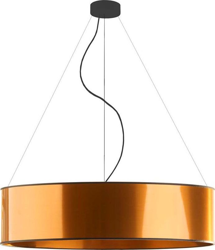 Lampa wisząca Lumes Miedziana lampa wisząca w stylu glamour 80 cm - EX325-Portona