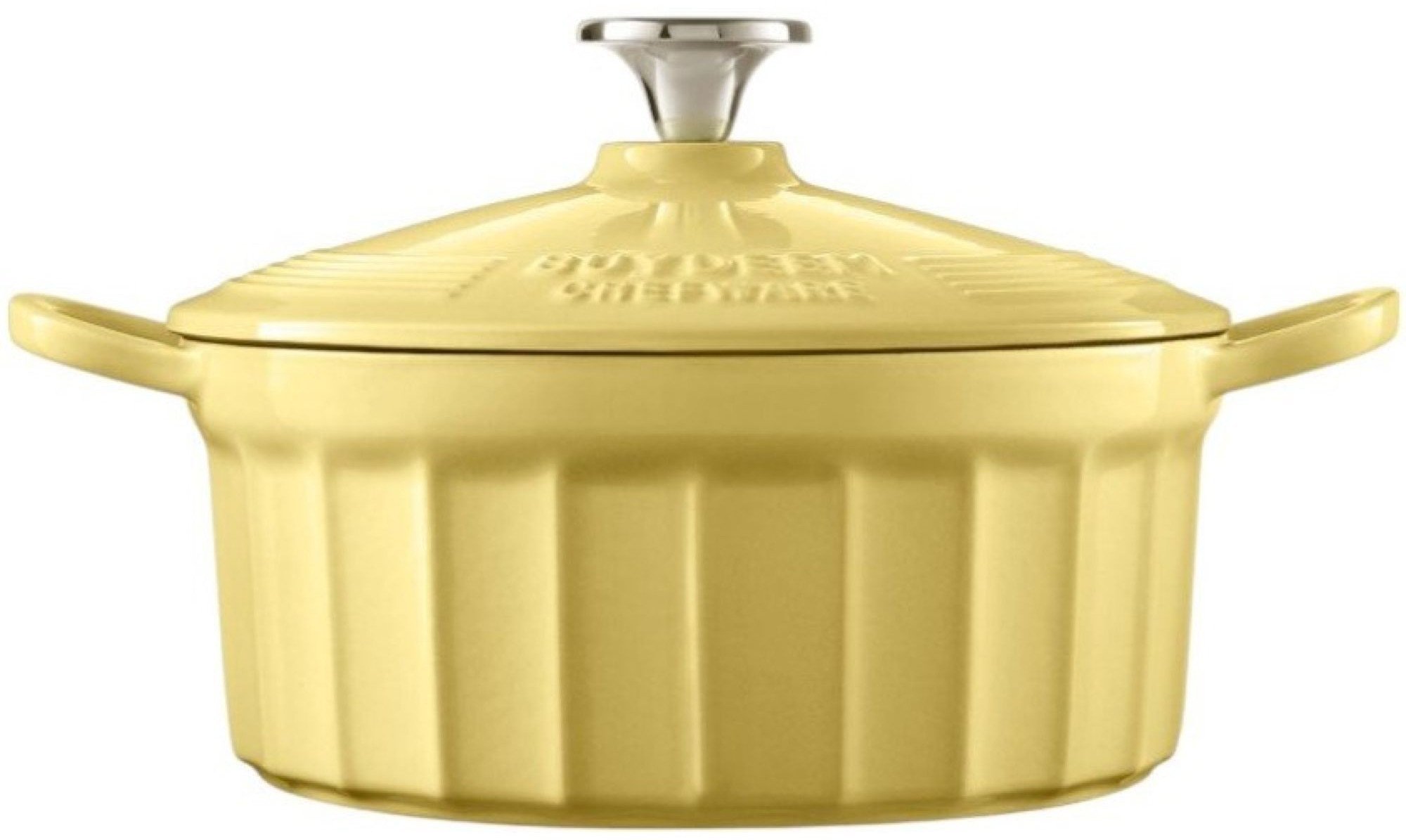 BUYDEEM Emaliowane naczynie żeliwne 2,9L, model CP521, kolor Mellow Yellow
