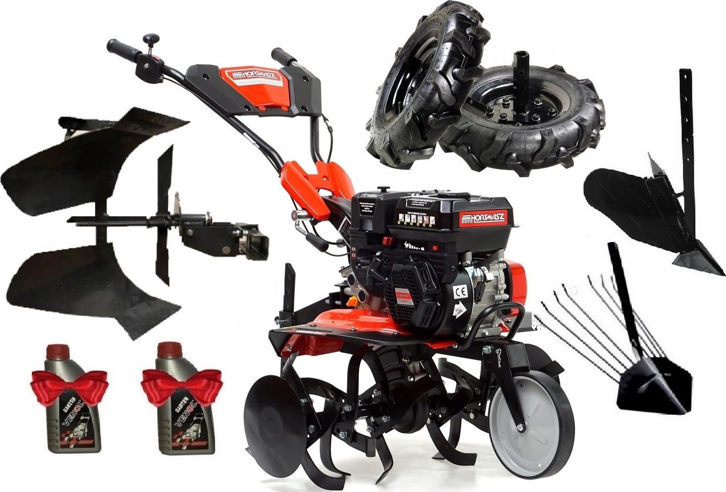 Glebogryzarka Hortmasz Glebogryzarka HGS LX750 HS212 HORTMASZ Spalinowa + 8-elementowy zestaw