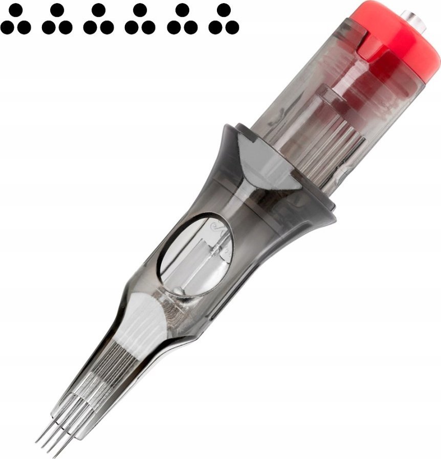 Activeshop Cartridge do tatuażu El Cartel V2 - 0.30 3RLX 6 Long Taper 10 szt.