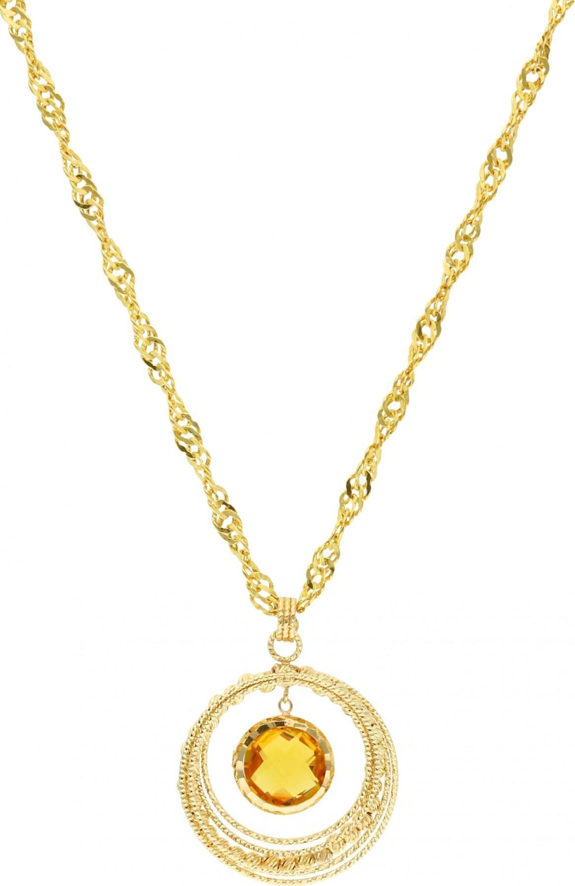 Rosanto Złota zawieszka z cytrynem 585 14k