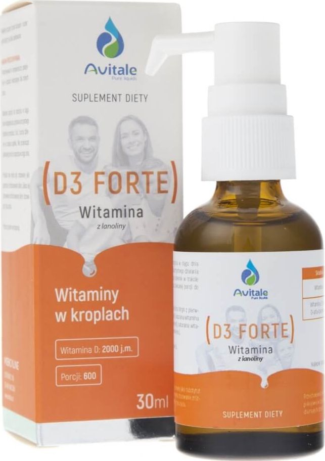 Aliness Avitale Witamina D3 Forte 2000 IU w kroplach - 30 ml