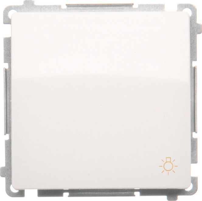 Kontakt-Simon Przycisk światło Simon Basic pojedynczy 16AX 250V biały (BMS1A.01/11)