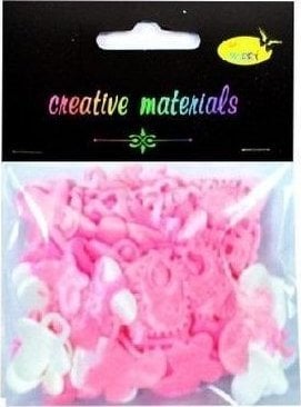 Elementy tekstylowe 4g chrzciny różowe MIX