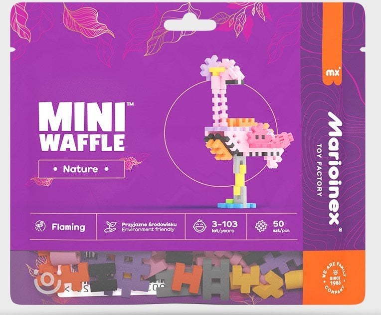 Marioinex Klocki Mini Waffle Nature - Flaming 50 elementów