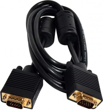 Kabel Art D-Sub (VGA) - D-Sub (VGA) 5m czarny (KABSVGA_M/M_5M_ALOEM3)
