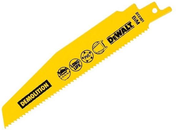 Dewalt brzeszczoty do piły szablastej 288x2.5mm, opakowanie 5 sztuk, do prac zgrubnych (DT2308L-QZ)