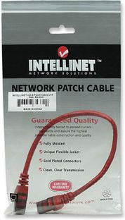 Intellinet Network Solutions PATCH CORD CAT6 UTP 0,5M CZERWONY 100% MIEDŹ (342131)