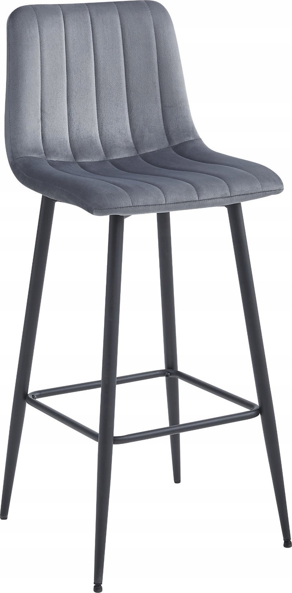 Leobert Hoker POZZA - ciemny szary aksamit / nogi czarne x 1