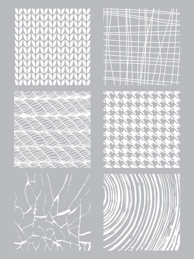 Graine Creative Szablon Sitodruk Tkanina i Tekstura