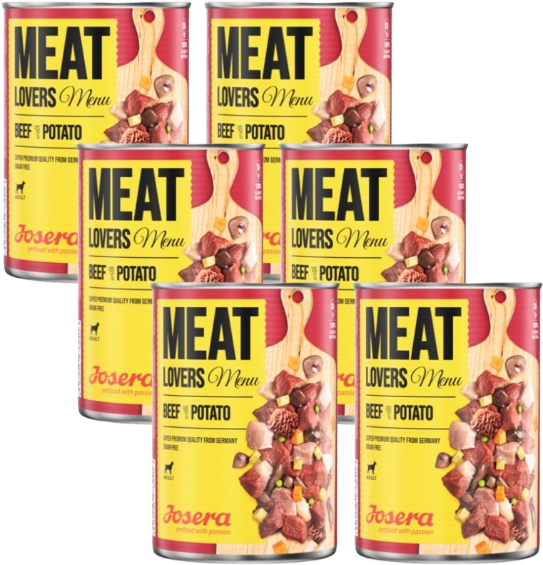 JOSERA Meatlovers Menu Wołowina z ziemniakami 6x800g