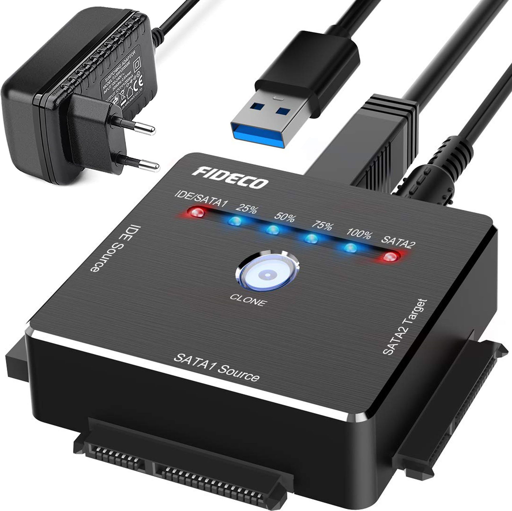 Kieszeń Fideco 2.5"/3.5" SATA/IDE - USB 3.2 Gen 1 (S3G-PL06)