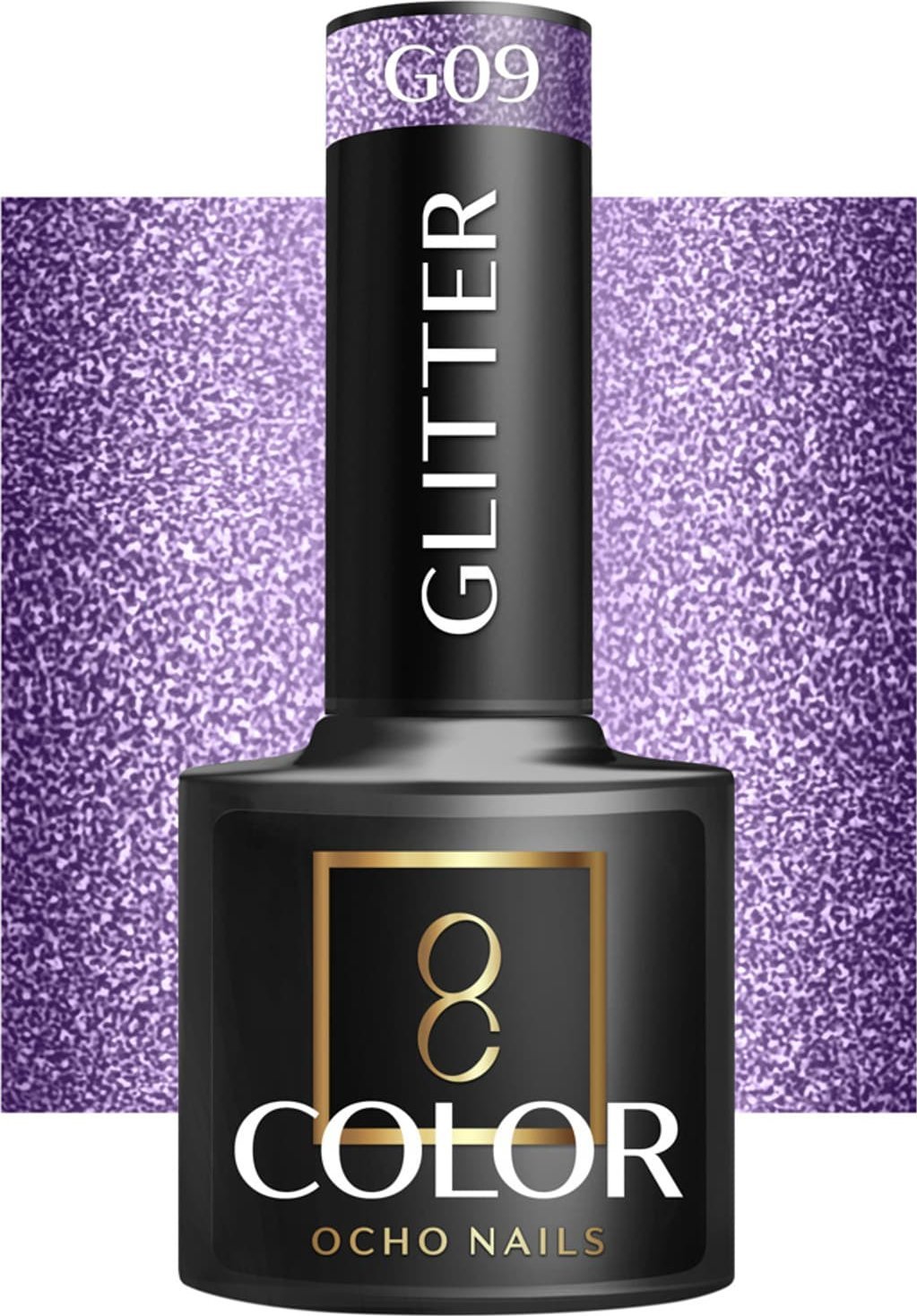Activeshop OCHO NAILS Lakier hybrydowy glitter G09 -5 g