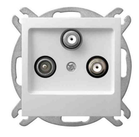 Ospel Gniazdo antenowe IMPRESJA RTV-SAT-SAT białe