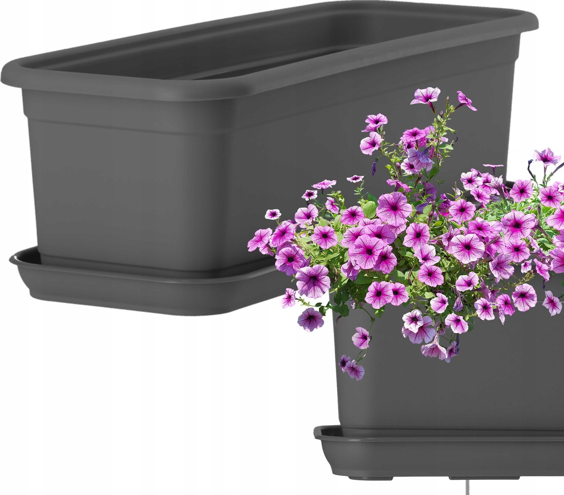 Kadax KADAX Doniczka Skrzynka Balkonowa 40cm Z Podstawką