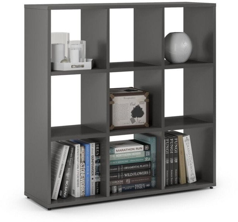 Regał komorowy, ETAP, 100x30x100 cm, grafit, mat | TYLETEGOTU