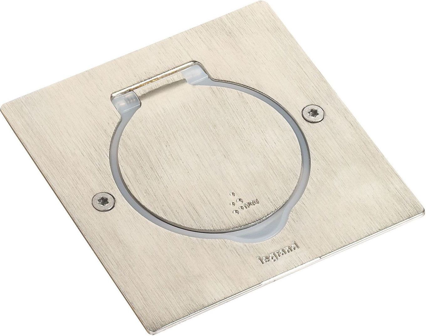 Legrand MOSAIC Pokrywa gniazda pojedyncza kwadratowa inox (089700)