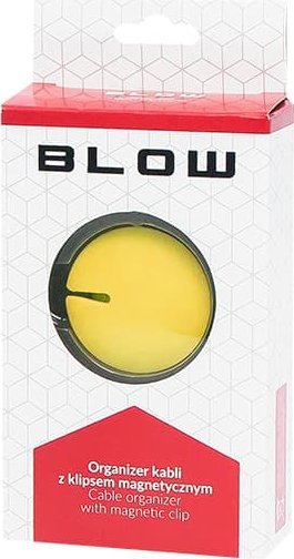 Organizer Blow 42-118# Organizer kabli - klips magnetyczny żółt