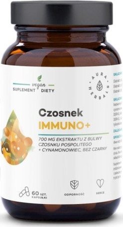 Aura Herbals Czosnek Immuno+ 700mg Aura Herbals