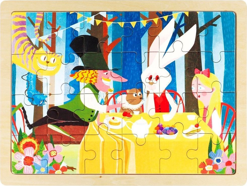 Robotime Technology ROBOTIME Puzzle Drewniane Alicja W Krainie Czarów 24 el.