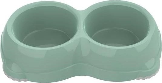 YARRO MISKA PLASTIK PODWÓJNA DUŻA ZIELONA 2x0,64l