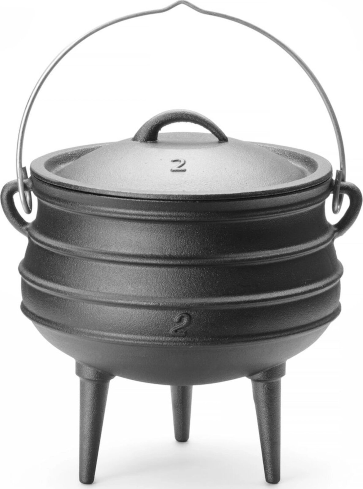 Hendi Kociołek żeliwny garnek myśliwski nad ognisko do zup gulaszy śr. 245 x 280 mm 6 l Kociołek żeliwny garnek myśliwski nad ognisko do zup gulaszy ś