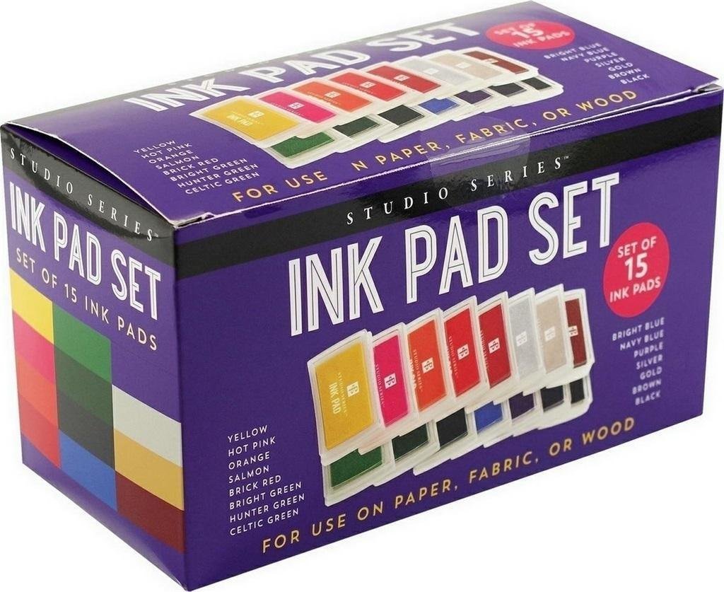 Peter Pauper Press Zestaw poduszka do pieczątek 15szt