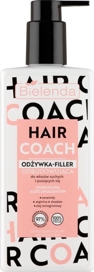Bielenda BIELENDA Hair Coach Odżywka-Filler odbudowująca do włosów suchych i puszących się 280ml