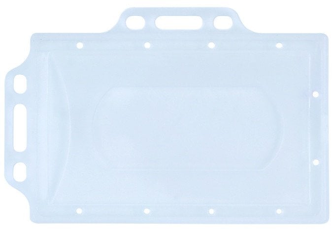 Identyfikator Donau 56x90mm PCV 2 uchwyty transparentny