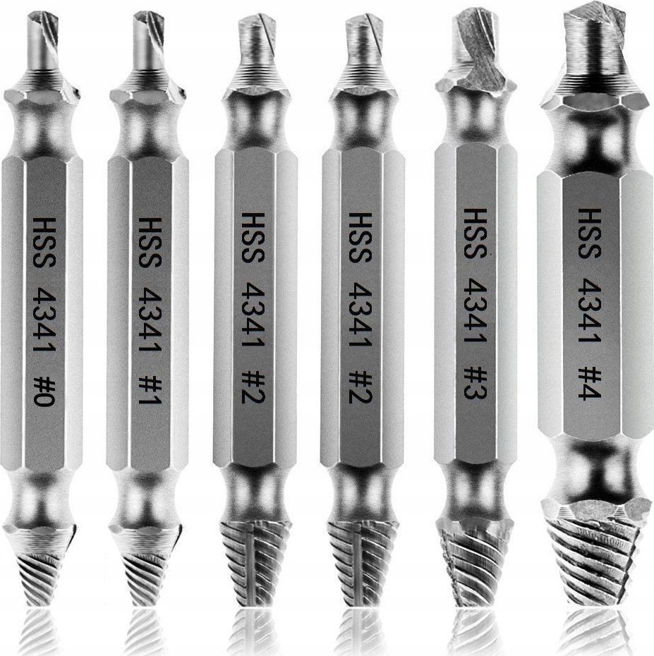 Heckermann Śruby Anty Gwint - 6 Końcówek