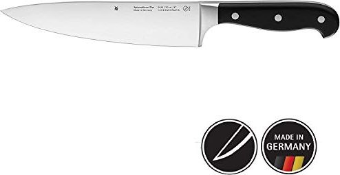 WMF Najwyższa klasa WMF plus nóż szefa kuchni Specjalna stal ostrza 35 cm, kuty nóż, cięcie wydajności, nitowany uchwyt z tworzywa sztucznego, ostrze