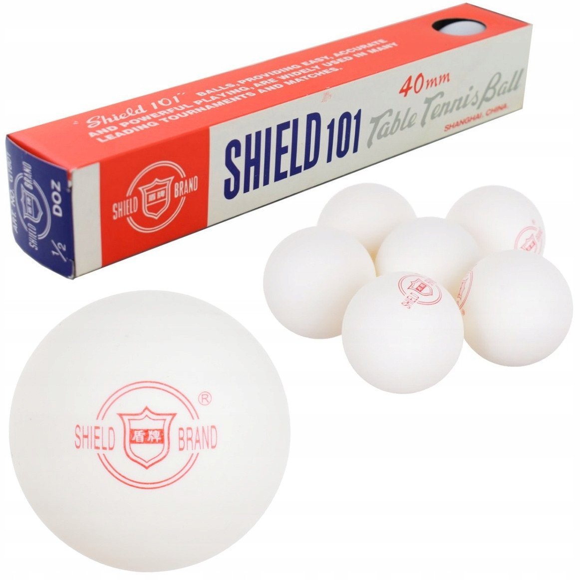 Piłeczki do ping-ponga 6szt białe A-1120 83788