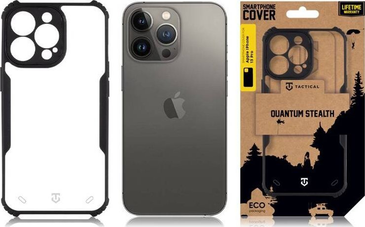 Tactical Quantum Stealth Cover for Apple iPhone 13 Pro Clear/Black standard