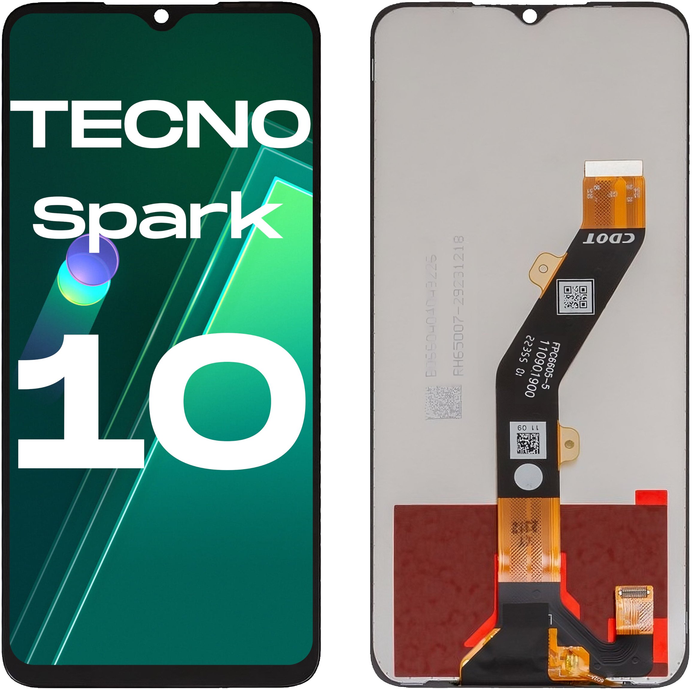 Wyświetlacz do Tecno Spark 10 LCD KI5q Ekran