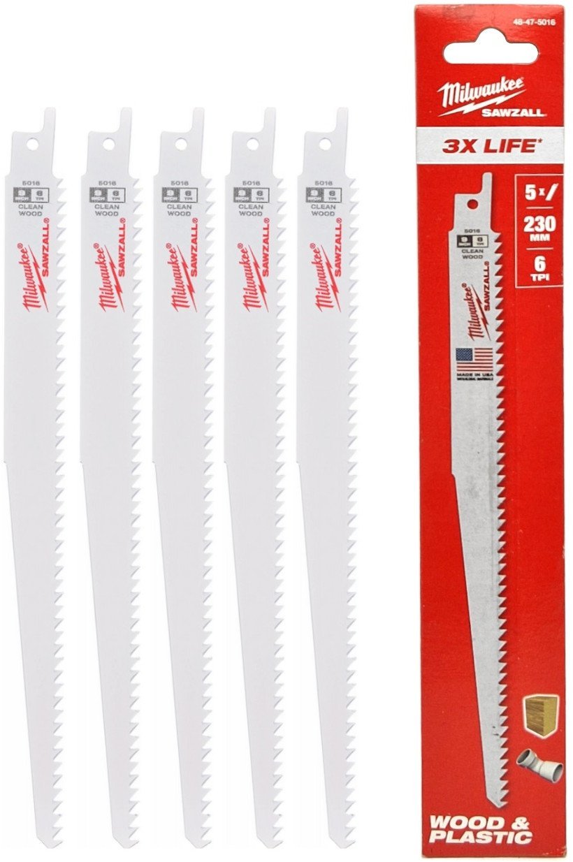 MILWAUKEE BRZESZCZOT S BIMETAL 230mm/6T /5szt.