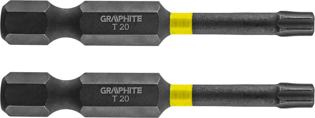 Graphite Końcówka wkrętakowa (Bity udarowe TX20 x 50 mm, 2 szt.)