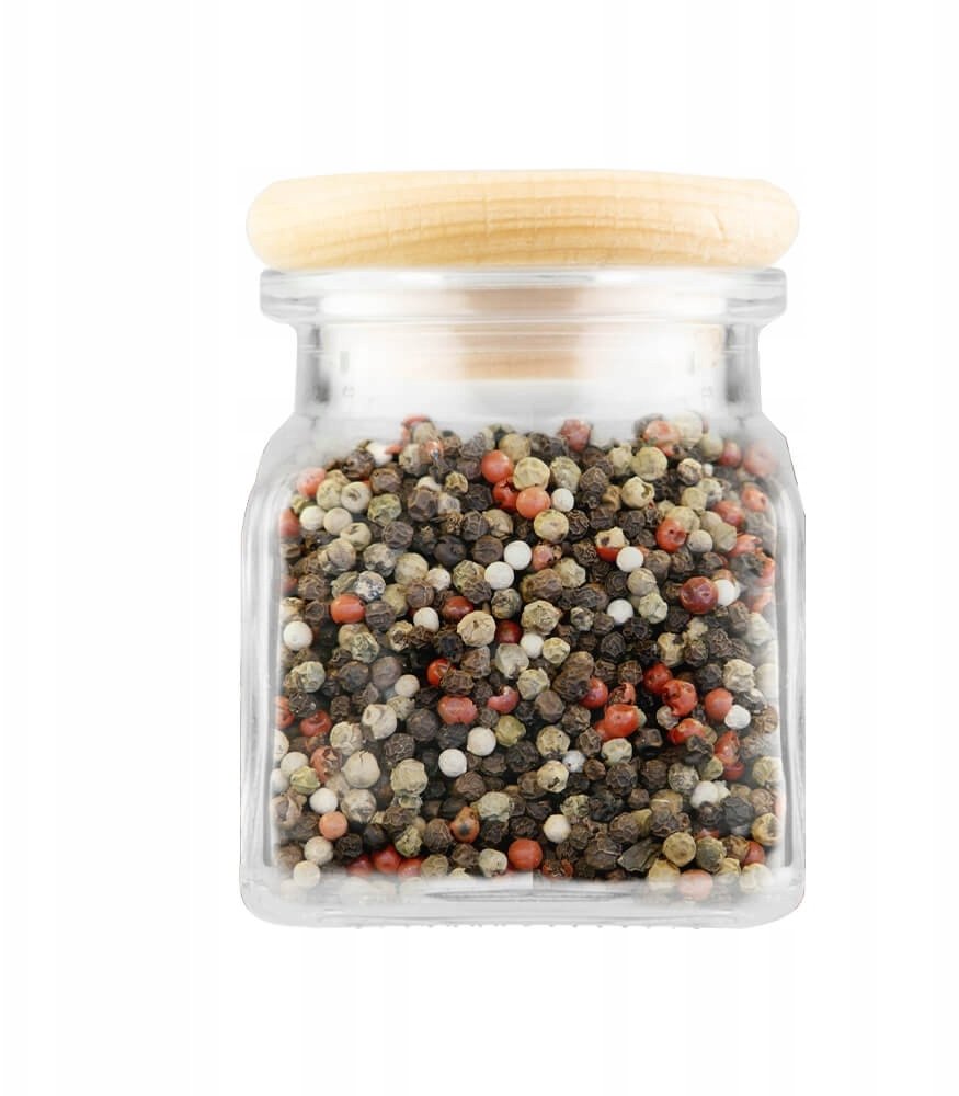 SŁOIK SŁOICZEK 120ML NA PRZYPRAWY świecę zioła herbatę DREWNIANY KOREK